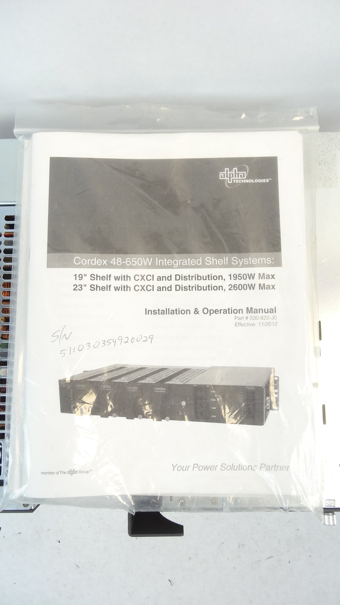 Alpha Cordex 48-650W CXRC Power Module 030-727-20-040 Assembly ...