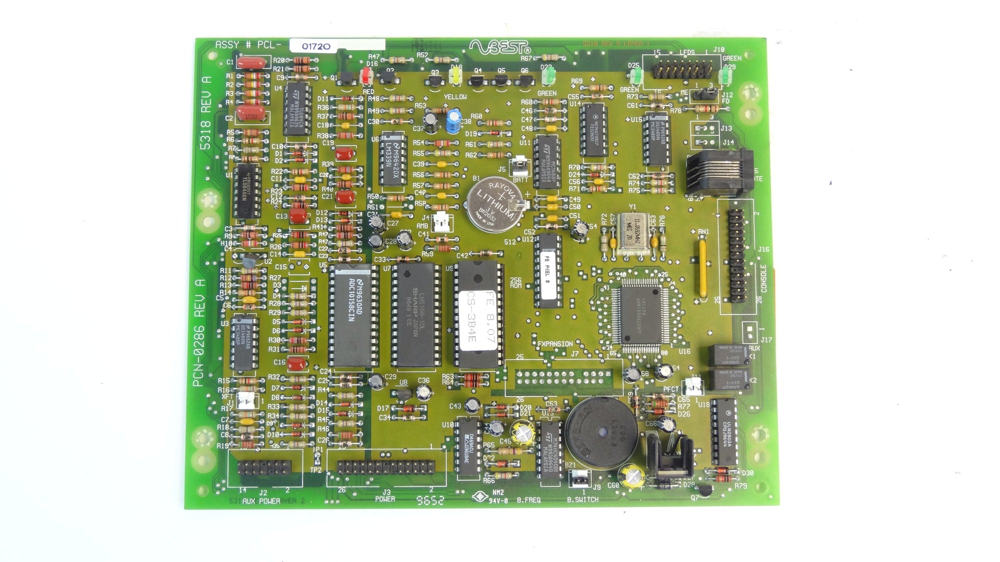 Best Power PCL-0172O / PCN-0286 Rev A Board PCB Assembly