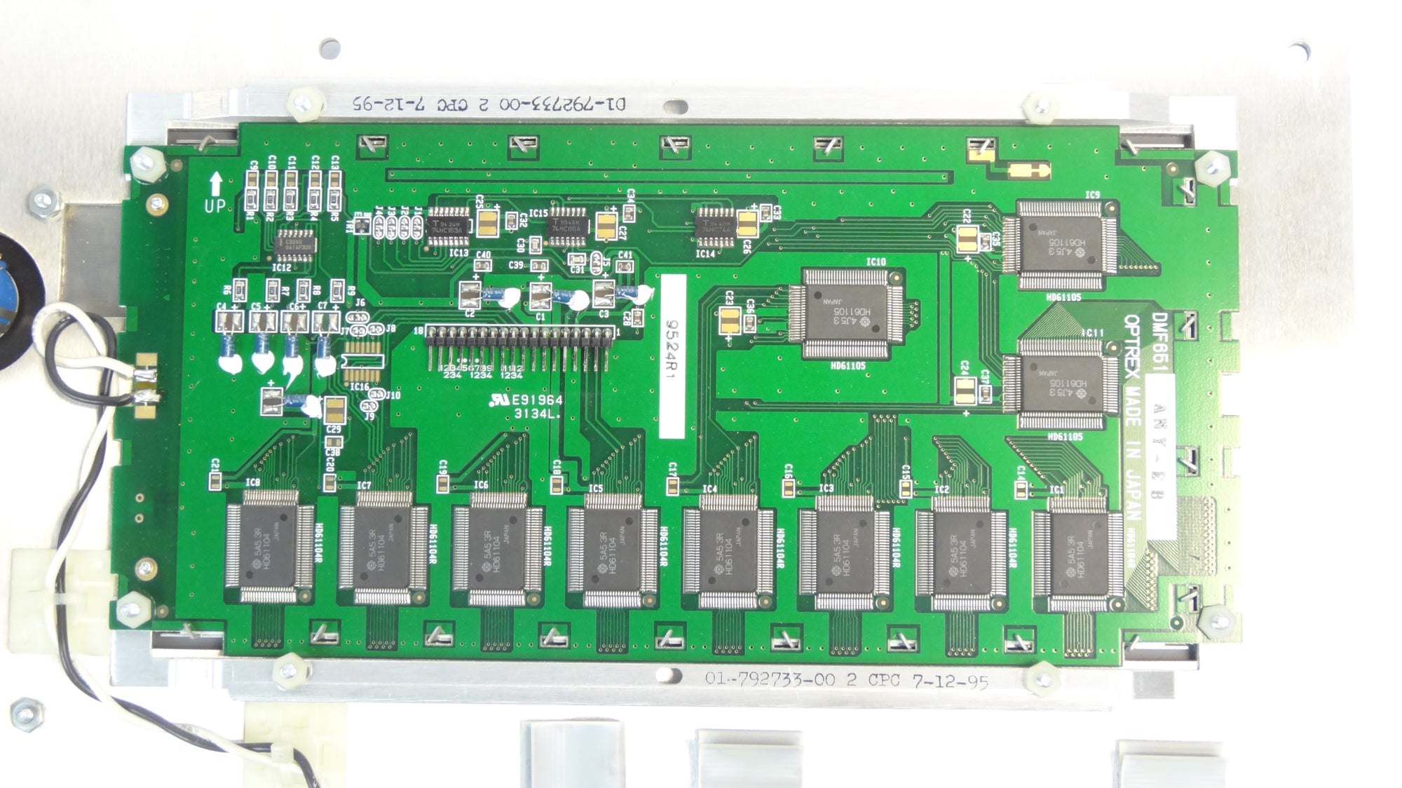 Optrex Circuit Board and Display Assembly