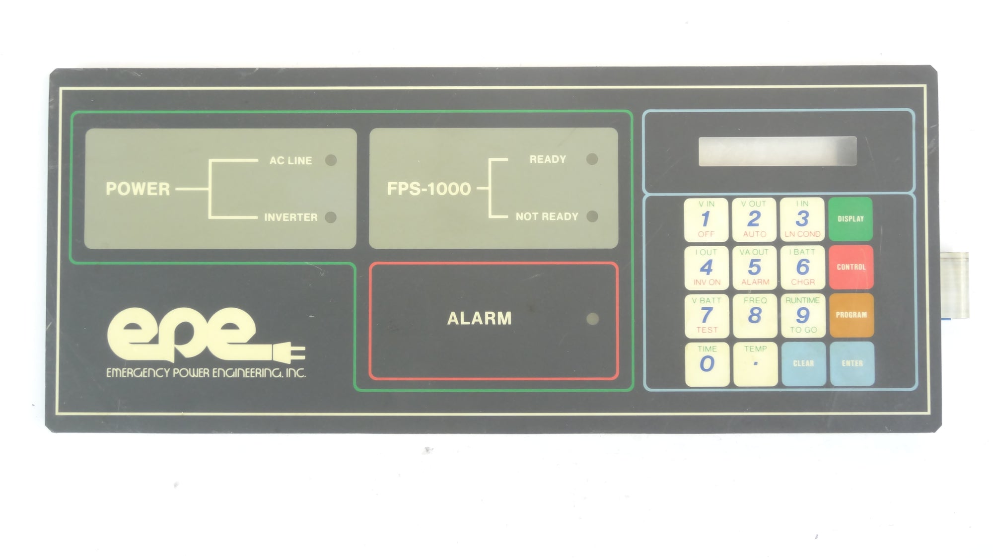 EPE display control panel