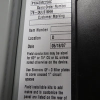 Siemens Slot Breaker Panel Board