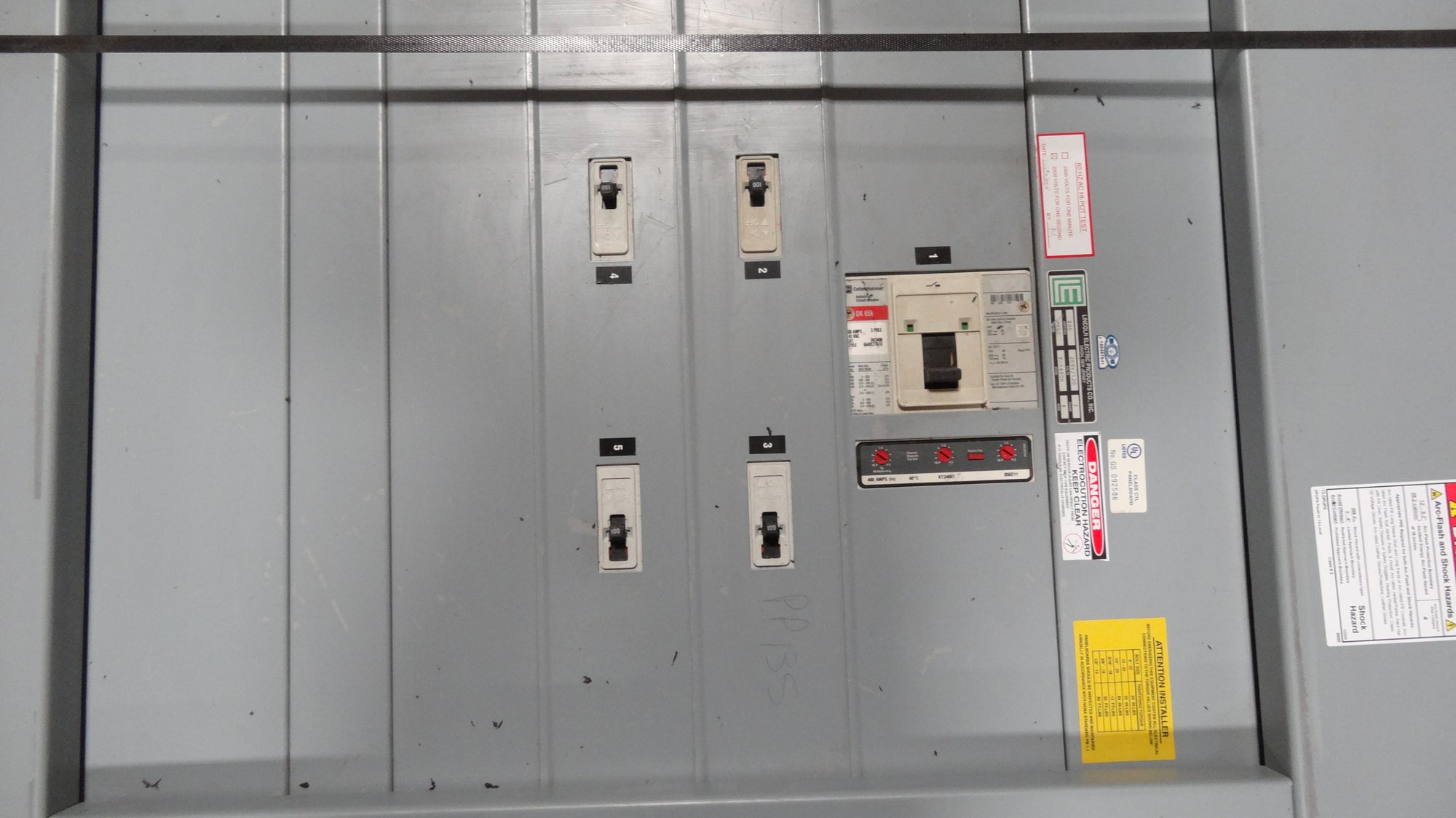 Lincoln Electric Distribution Panel