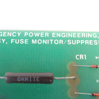 EPE 5-00222-00 Rev E PL G Fuse Monitor / Suppression CKT PCB Card
