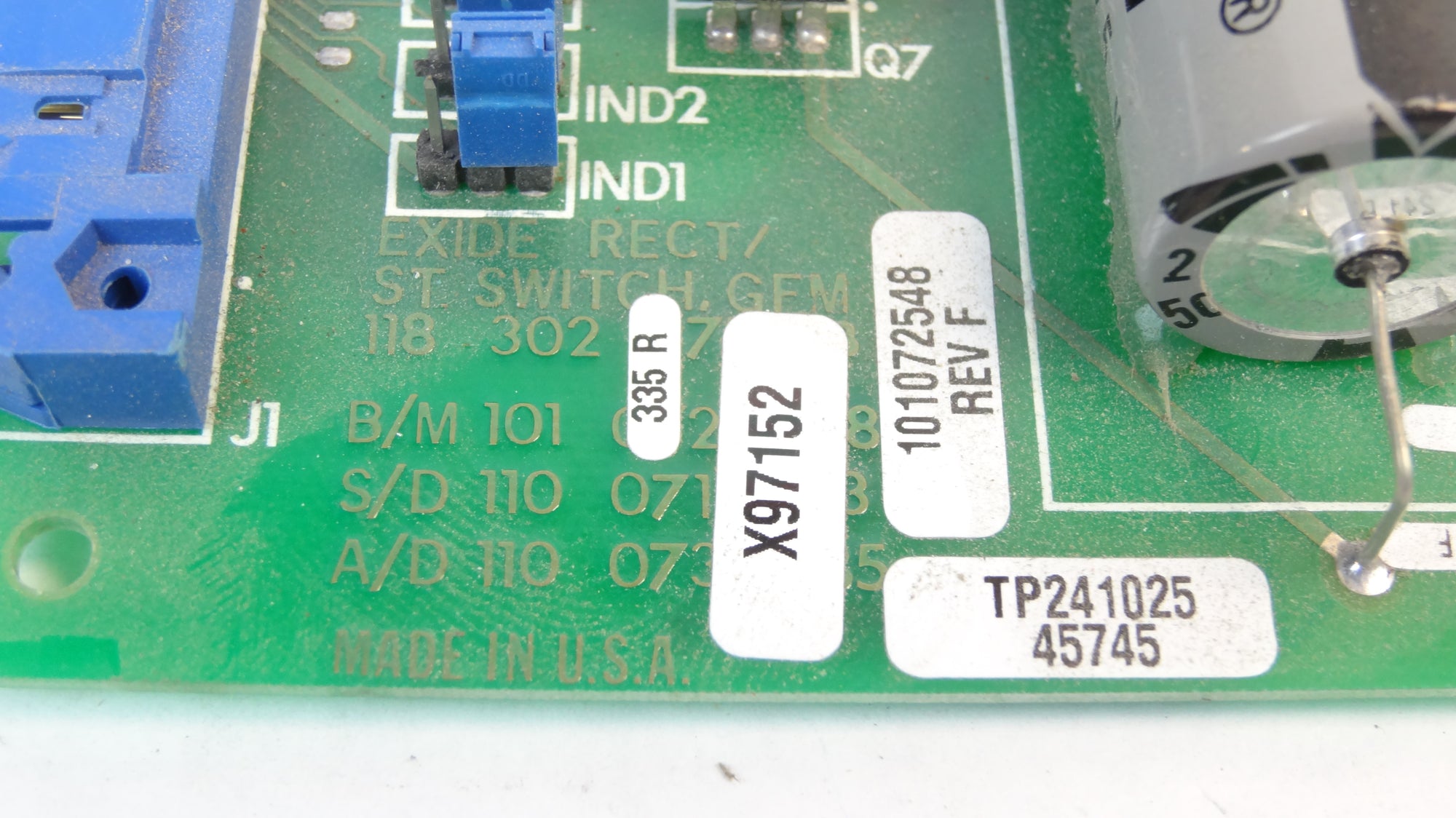 Exide rectifier static switch board 