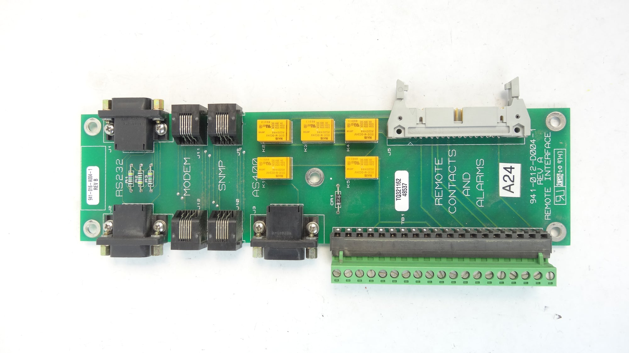 IPM remote contract alarm interface board 