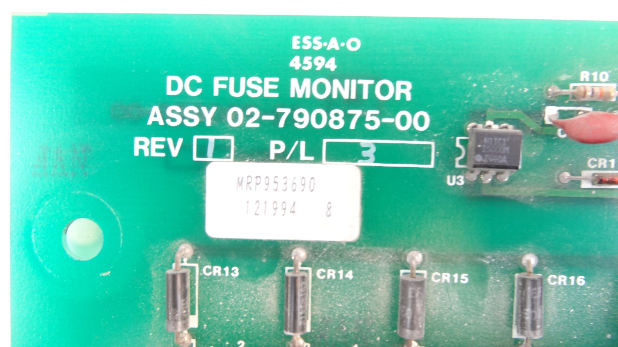 Liebert / Emerson Fuse Monitor Board