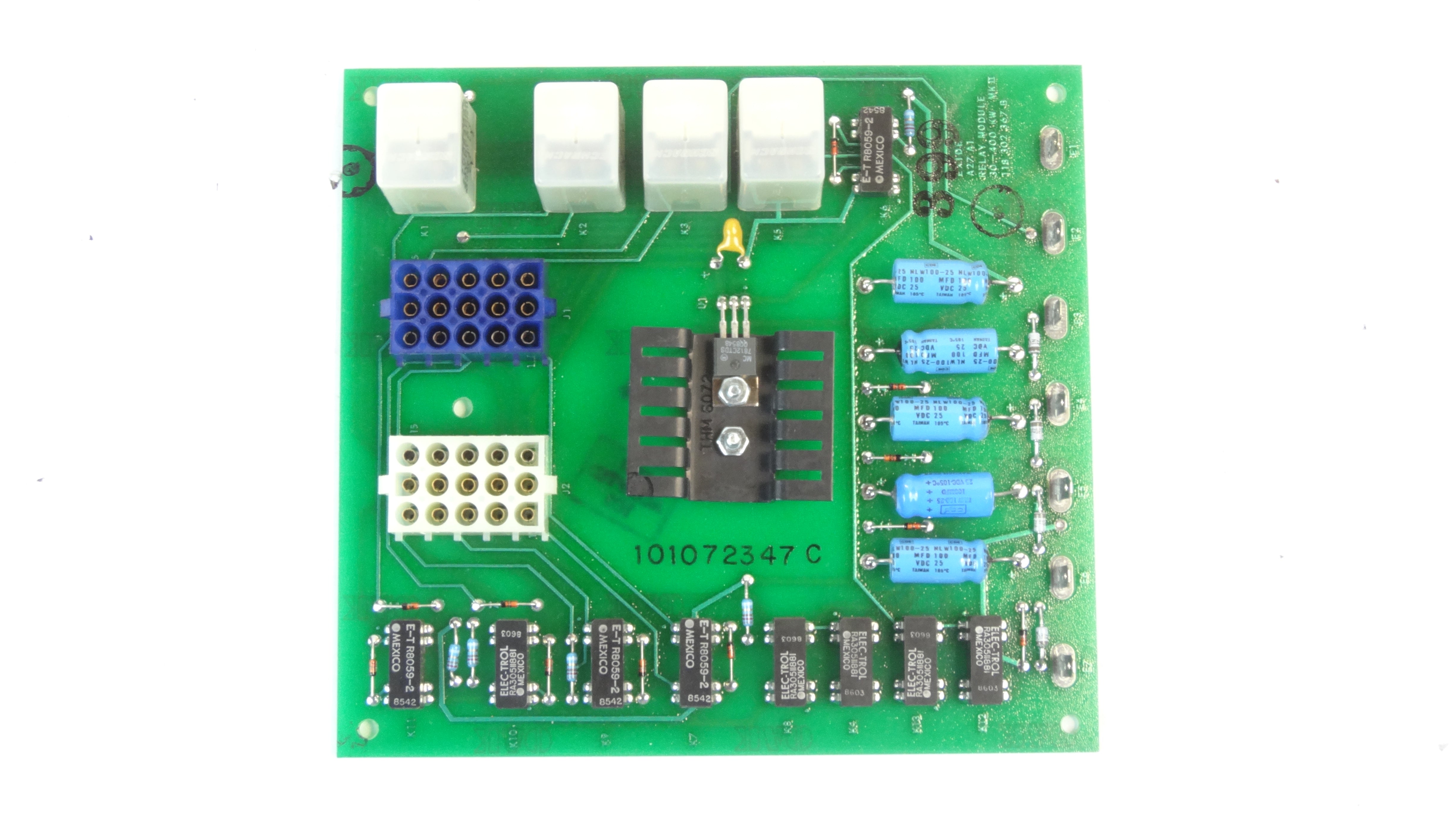 Powerware Module Powerware / Exide 101072347 / 118302367 B Relay Module Board PCB Assem ...