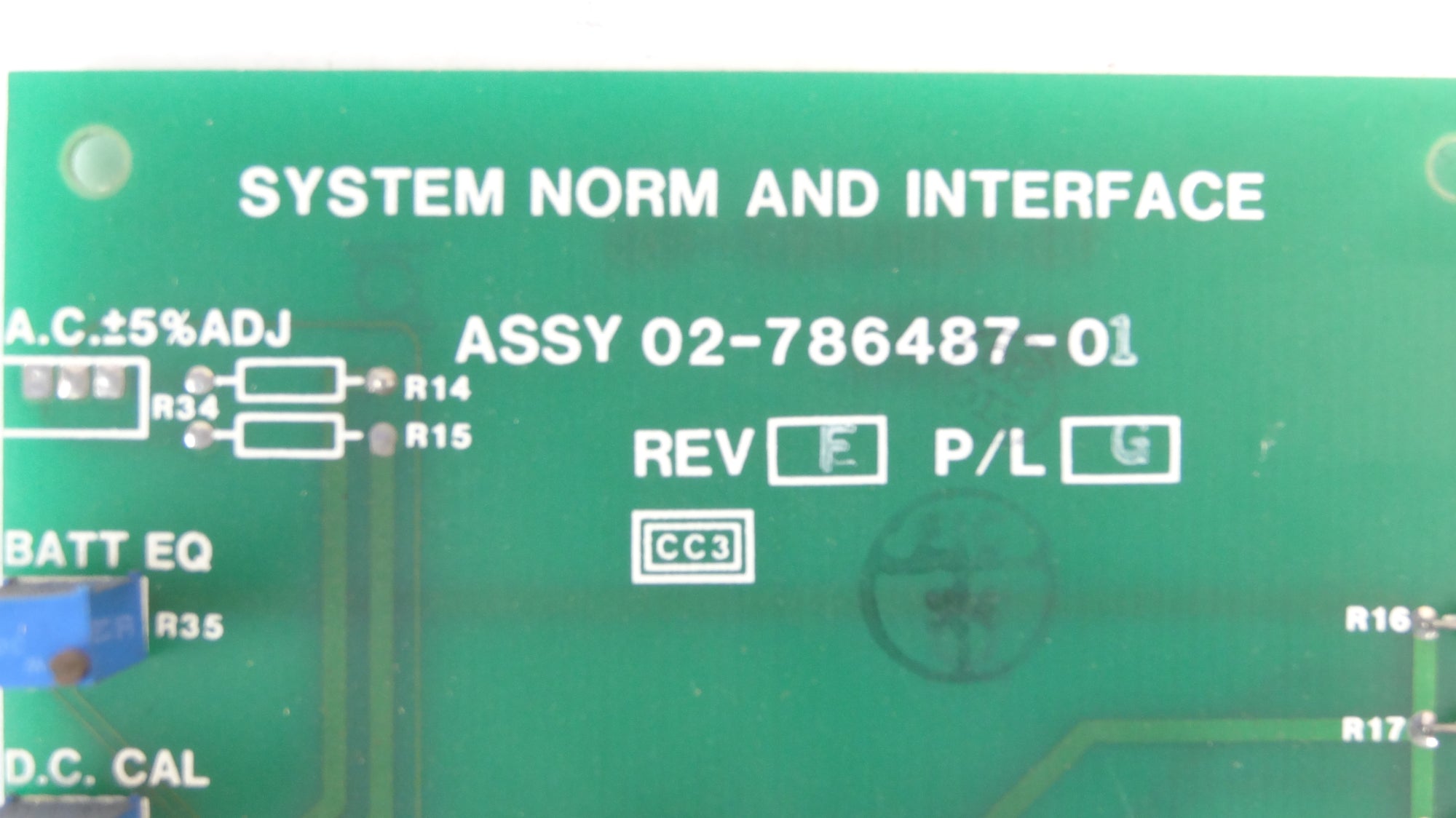 Liebert / Emerson System Norm & Interface Board