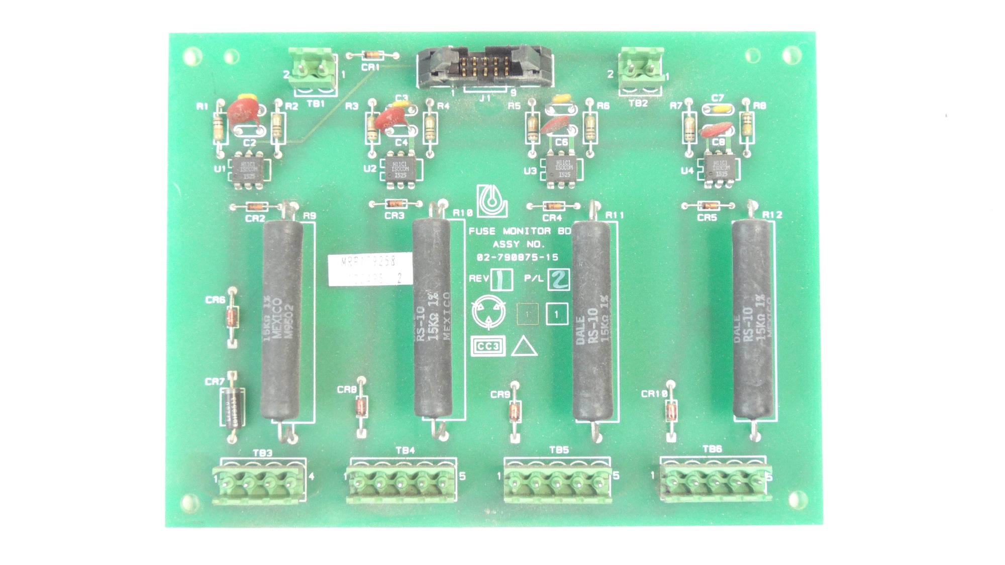 Liebert / Emerson Fuse Monitor Board 