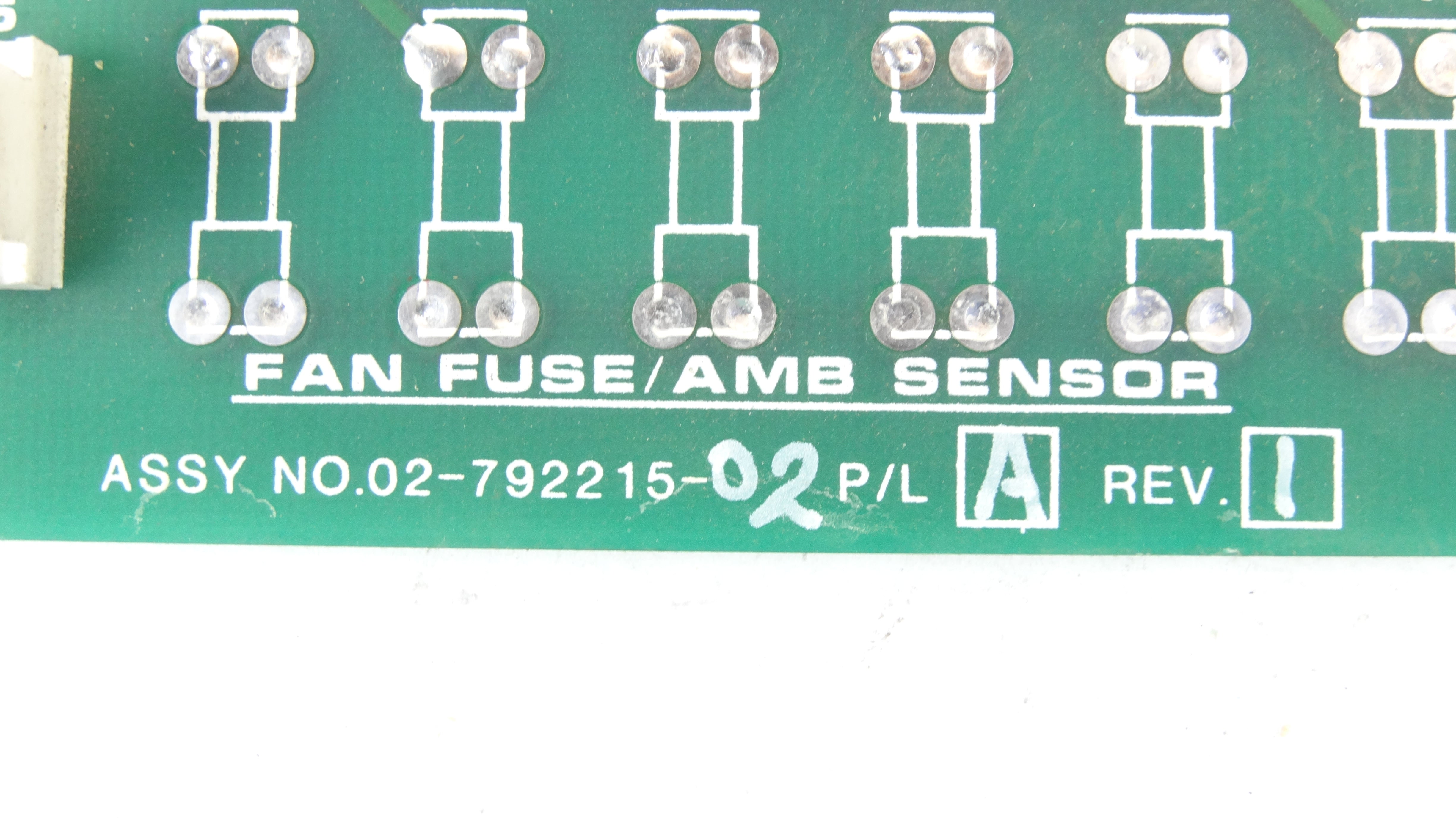 Liebert / Emerson 02-792215-02 Rev A Fan Fuse/AMB Sensor Board PCB Ass ...