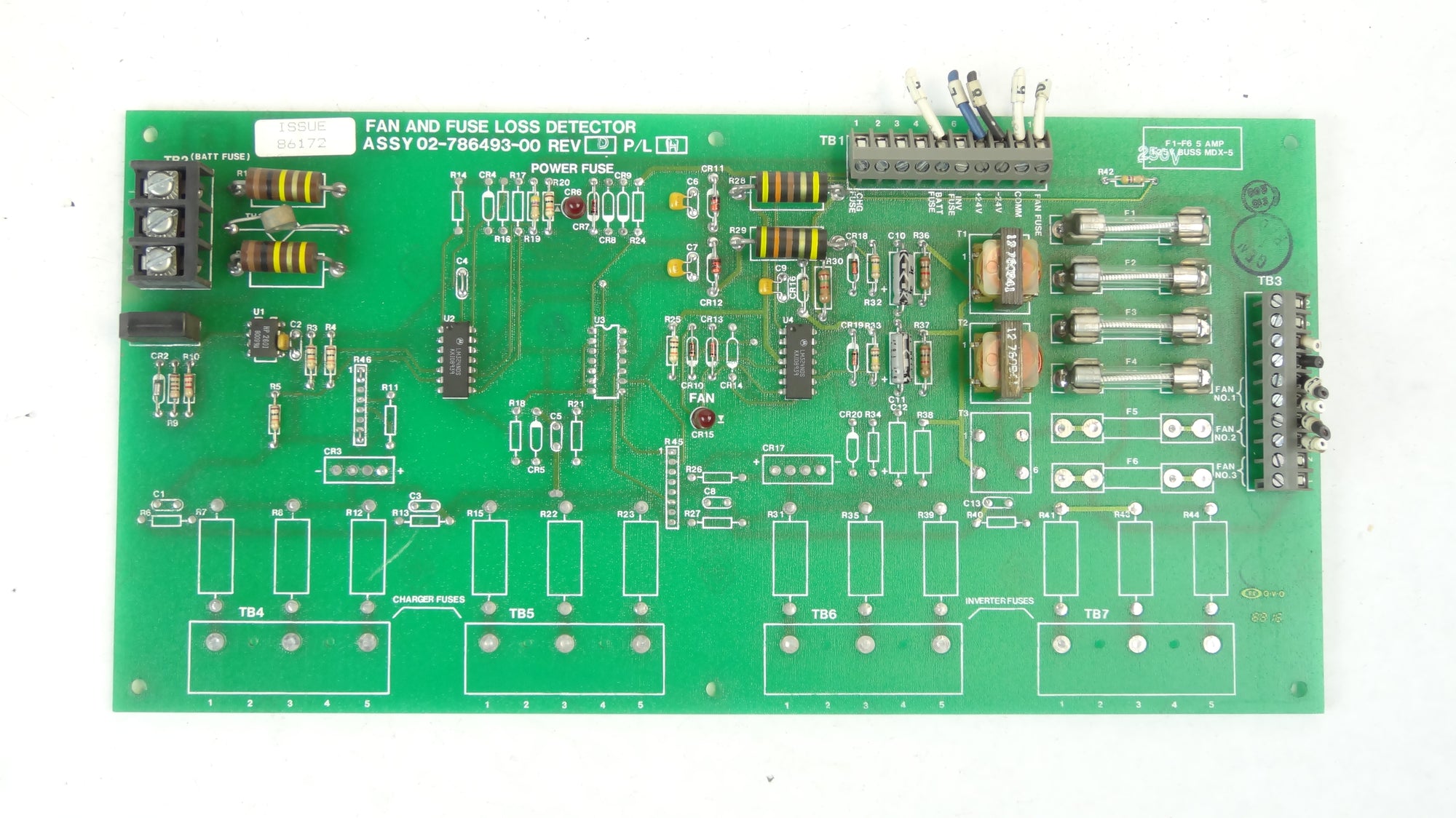 Liebert / Emerson Fan & Fuse Loss Detector Board