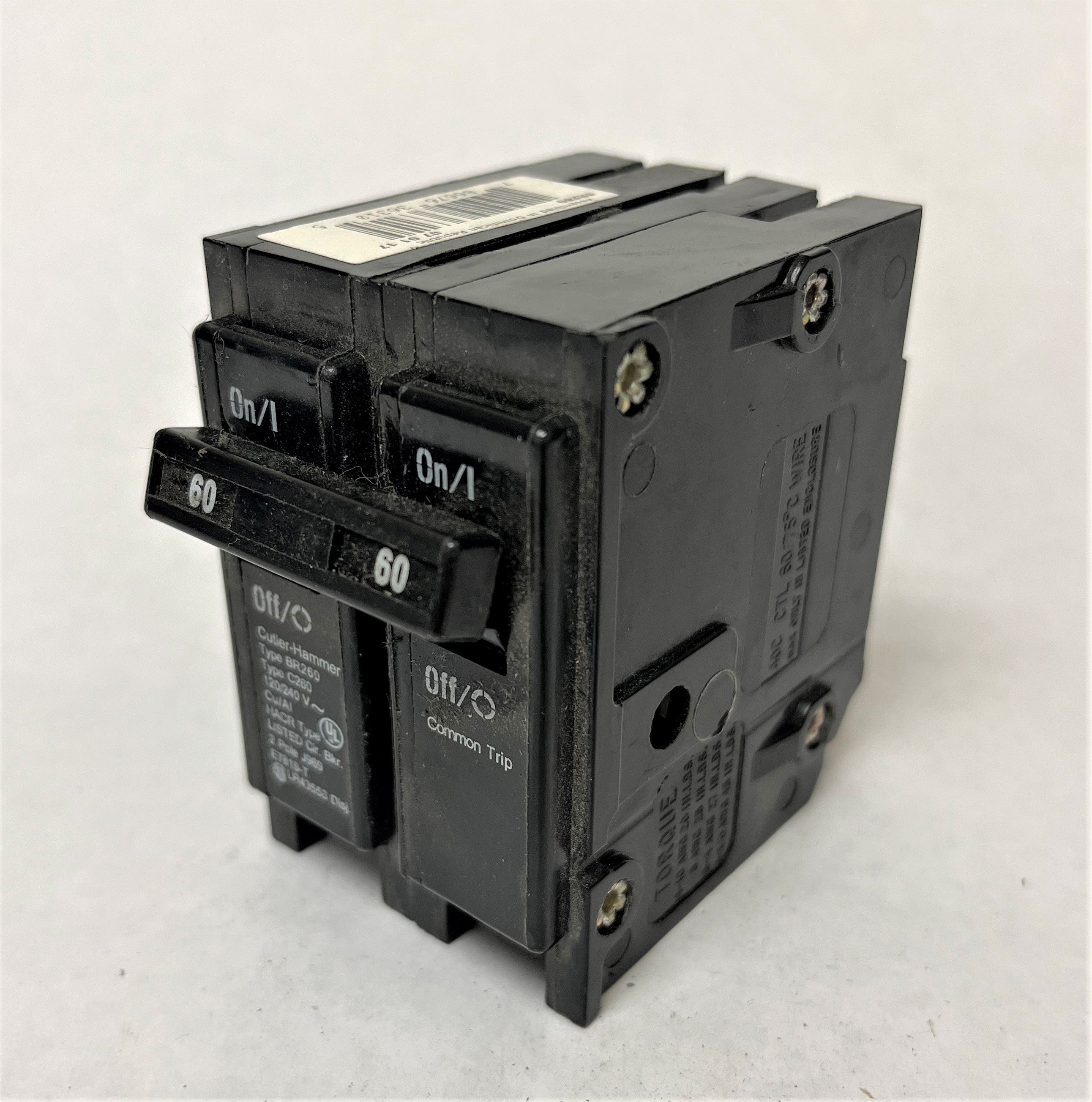 Br260 Eaton Cutler-Hammer BR260 60A 2 Pole Circuit Breaker – Critical Parts ...
