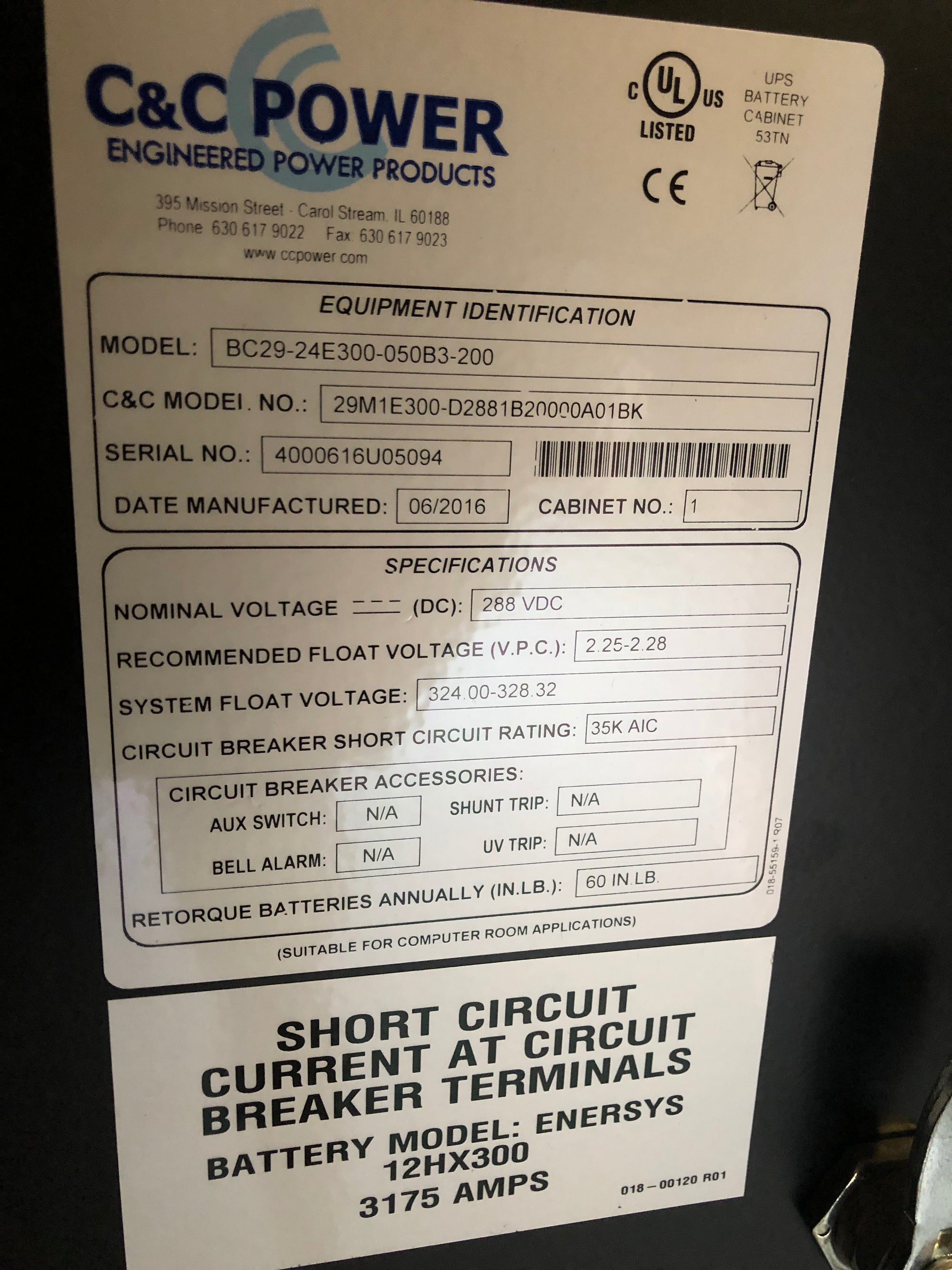 Mitsubishi Diamond Plus 1100 Series 30kVA 27KW 208VAC 3Phase UPS System