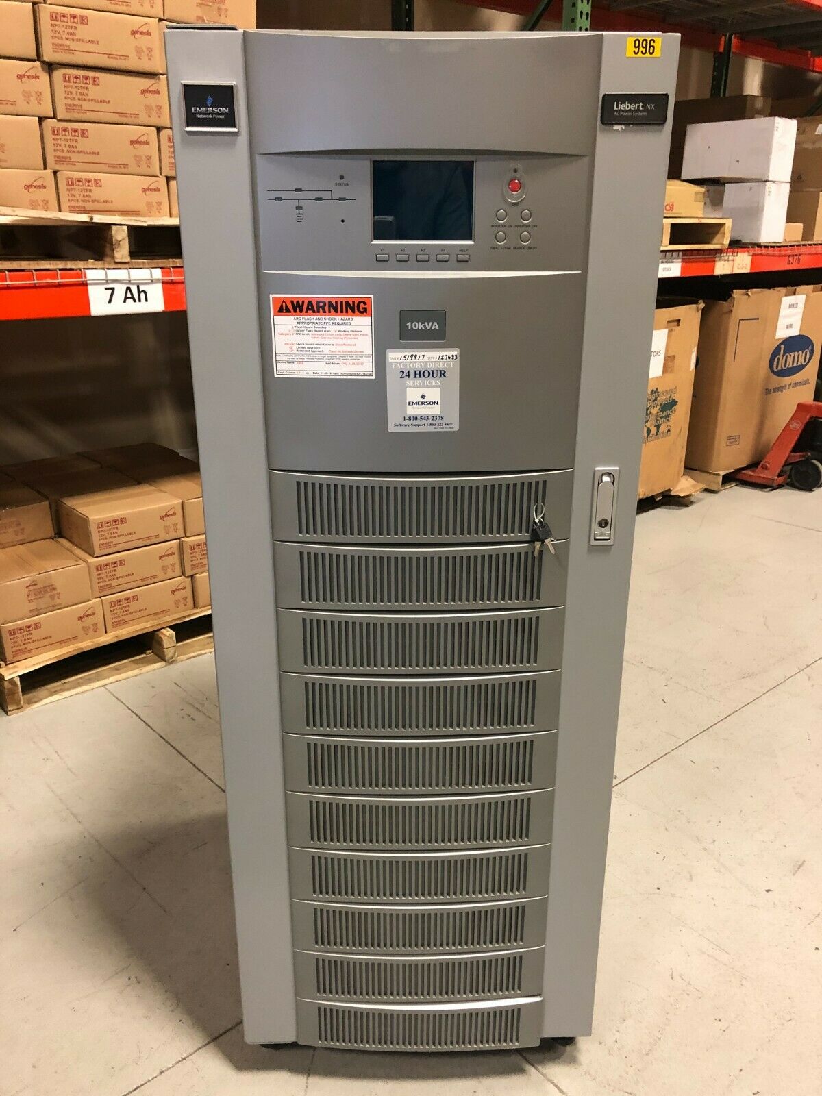 Liebert NX 10kVA / 8.9kW 3-Phase UPS Battery Backup System (Tested)