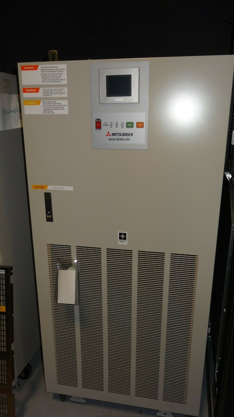 Mitsubishi 2033G Series 30kVA 24kW 208V x 208V 3Ph UPS System