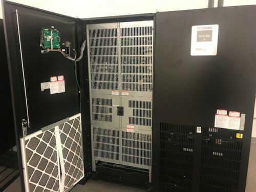 2015 Toshiba 4400 80kVA 1.0PF 208VAC 3-Phase UPS w/Bypass & 2 Battery Cabinets