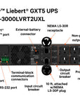 Vertiv Liebert GXT5-3000LVRT2UXL 3000VA 2700W 120V Rack / Tower Online UPS