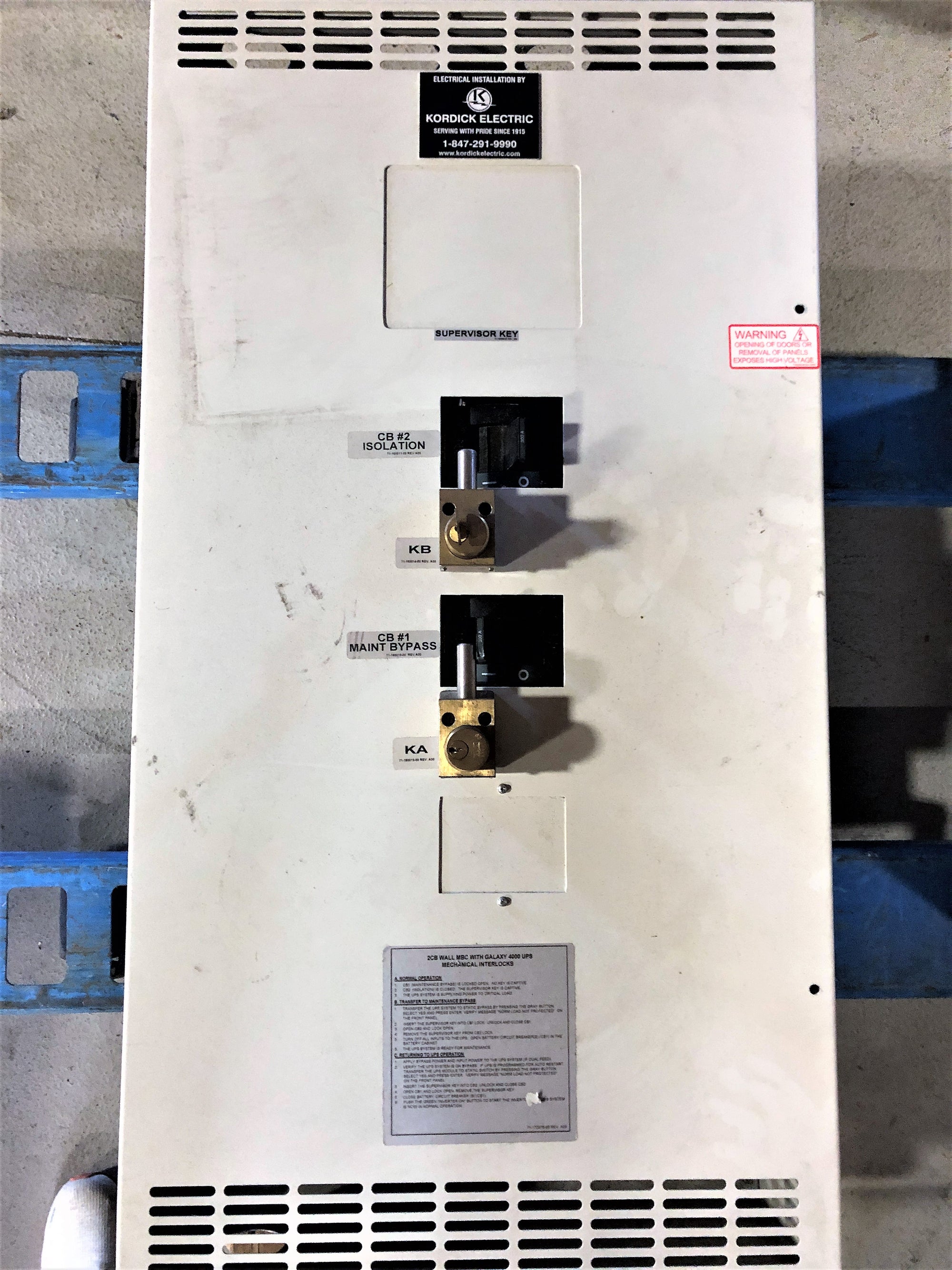 MGE Maintenance Bypass Switch